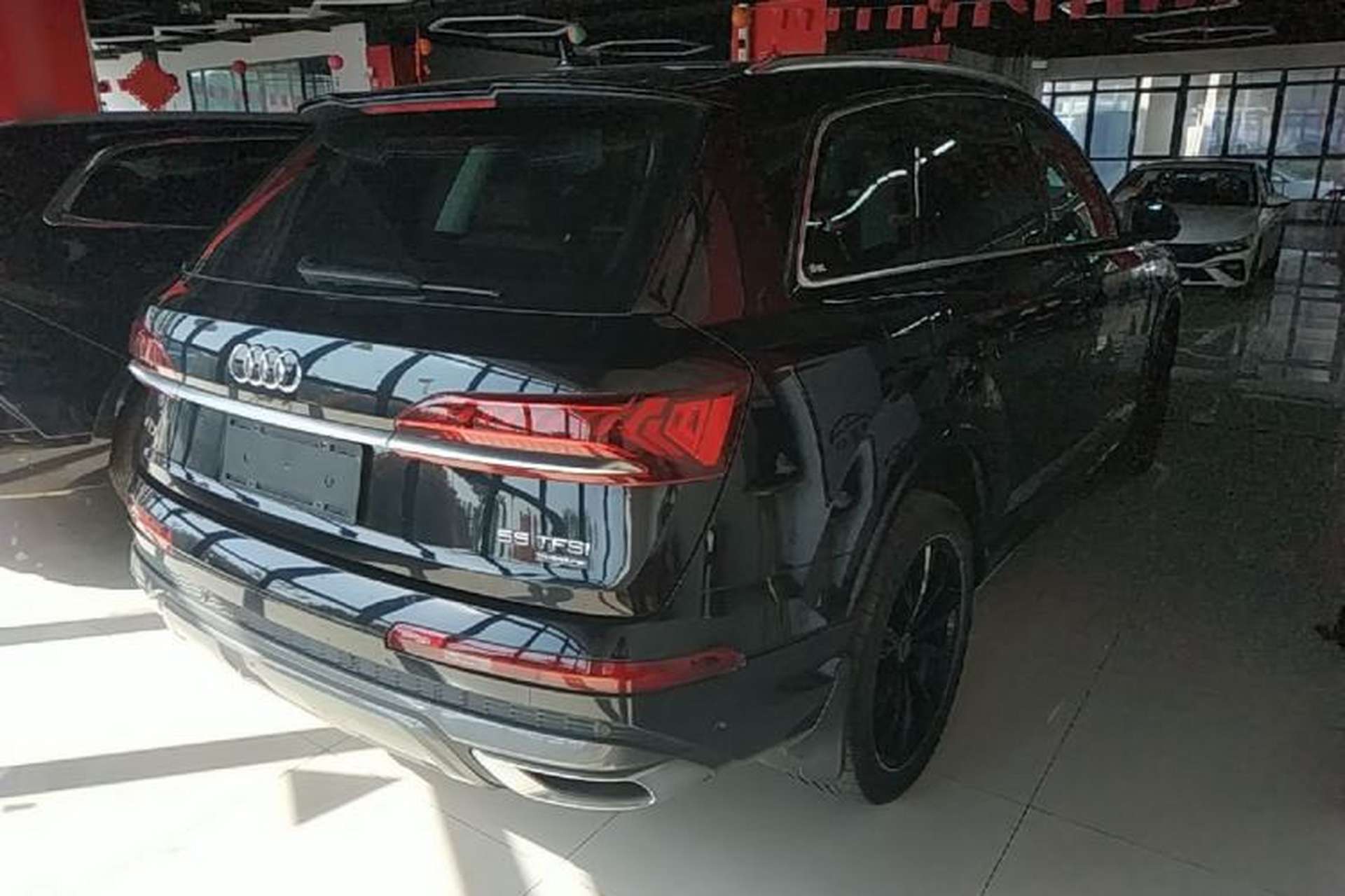 Used Audi Q7 2021 55 TFSI quattro S line Sport model Rear Right 45 Deg