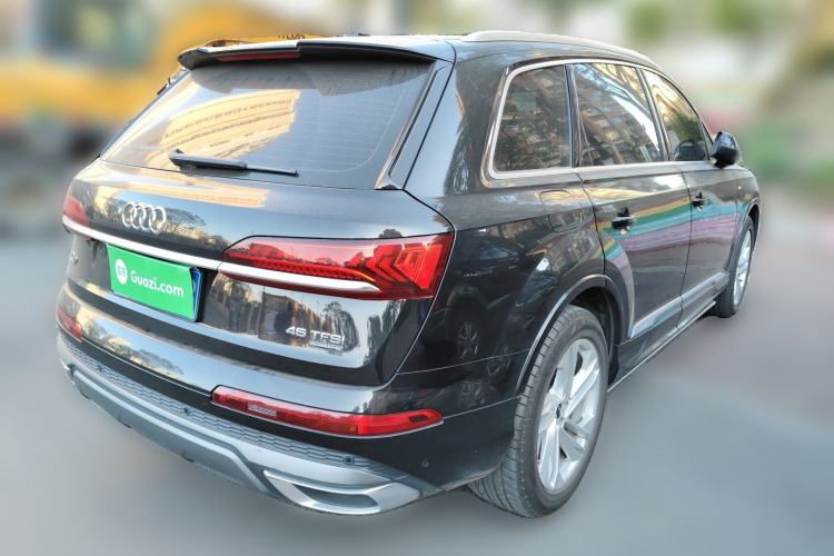 Used Audi Q7 2021 45 TFSI quattro S line Sport model Rear Right 45 Deg