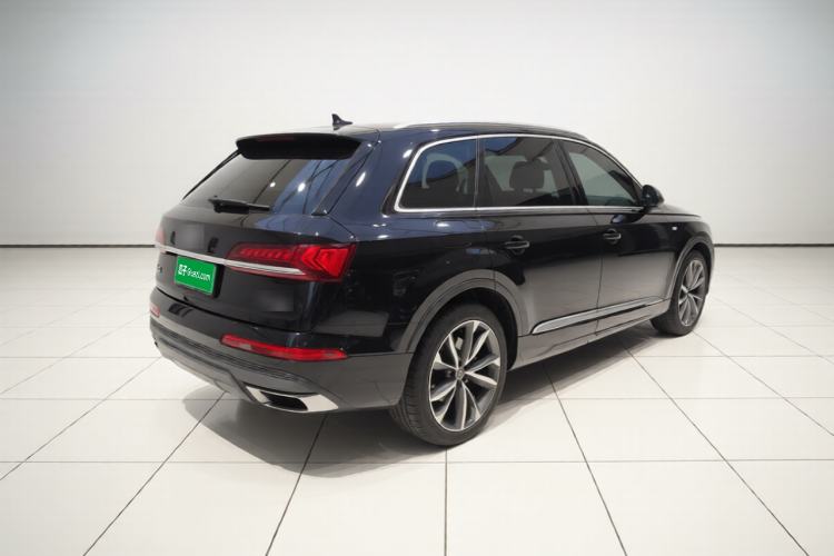 Used Audi Q7 2021 45 TFSI quattro S line Sport model Rear Right 45 Deg