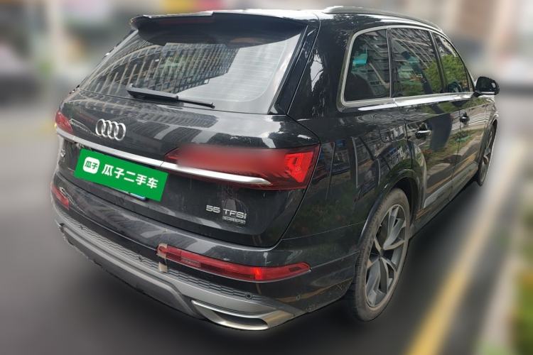 Used Audi Q7 2021 55 TFSI quattro S line Sport model Rear Right 45 Deg