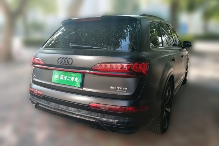 Used Audi Q7 2021 55 TFSI quattro S line Sport model Rear Right 45 Deg