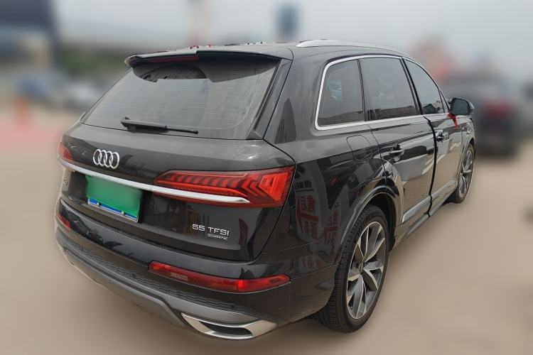 Used Audi Q7 2021 55 TFSI quattro S line Sport model Rear Right 45 Deg