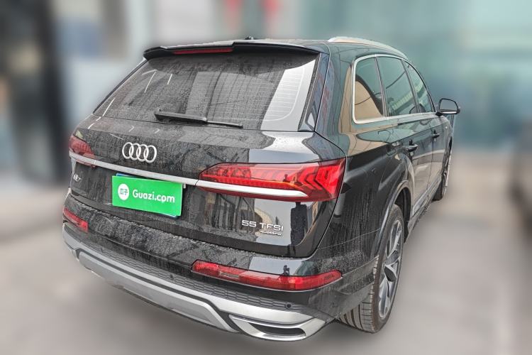 Used Audi Q7 2021 55 TFSI quattro S line Sport model Rear Right 45 Deg