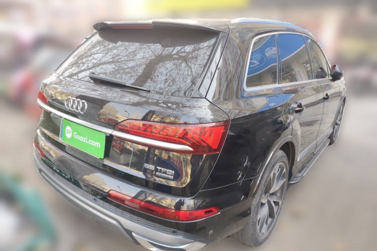 Used Audi Q7 2021 55 TFSI quattro S line Sport model Rear Right 45 Deg