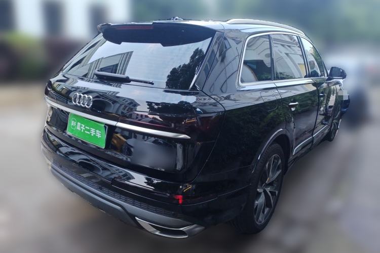 Used Audi Q7 2021 55 TFSI quattro S line Sport model Rear Right 45 Deg