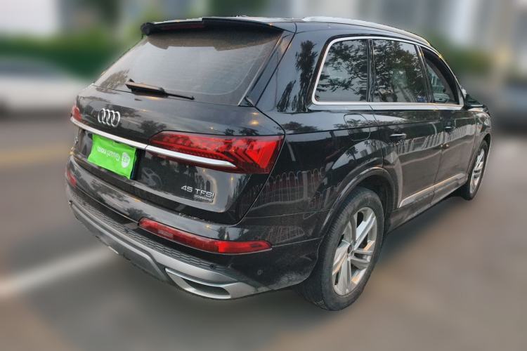 Used Audi Q7 2021 45 TFSI quattro S line Sport model Rear Right 45 Deg