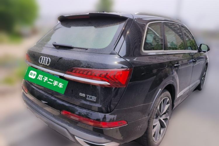 Used Audi Q7 2021 55 TFSI quattro S line Sport model Rear Right 45 Deg