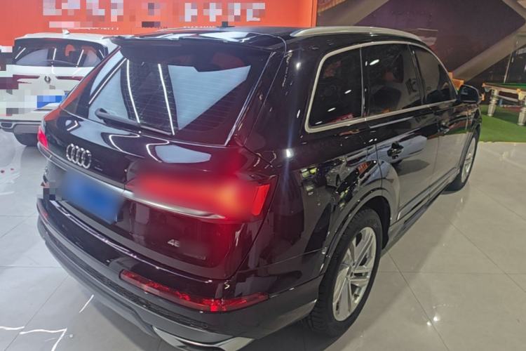 Used Audi Q7 2021 45 TFSI quattro S line Sport model Rear Right 45 Deg