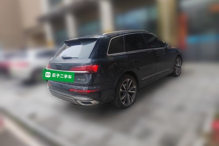 Used Audi Q7 2021 55 TFSI quattro S line Sport model Rear Right 45 Deg