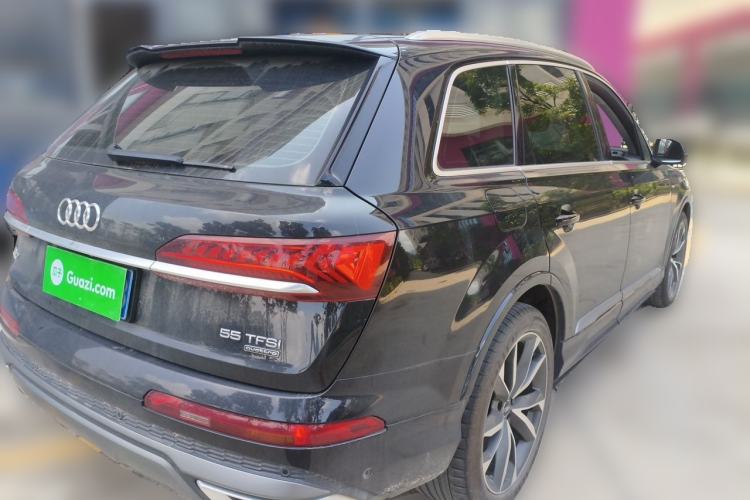 Used Audi Q7 2021 55 TFSI quattro S line Sport model Rear Right 45 Deg