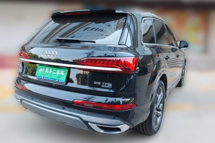Used Audi Q7 2021 45 TFSI quattro S line Sport model Rear Right 45 Deg