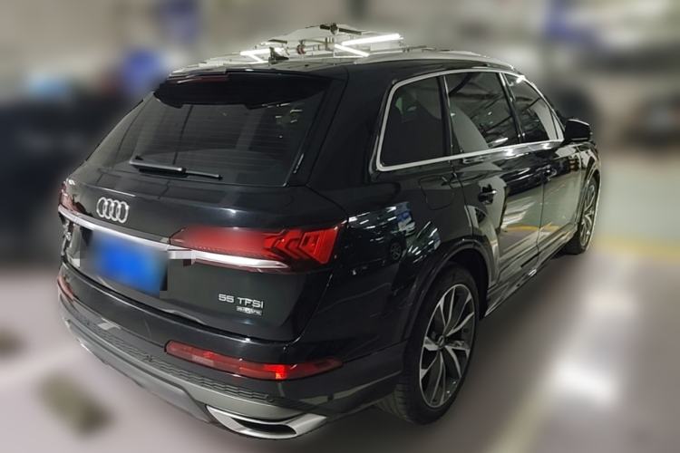 Used Audi Q7 2021 55 TFSI quattro S line Sport model Rear Right 45 Deg