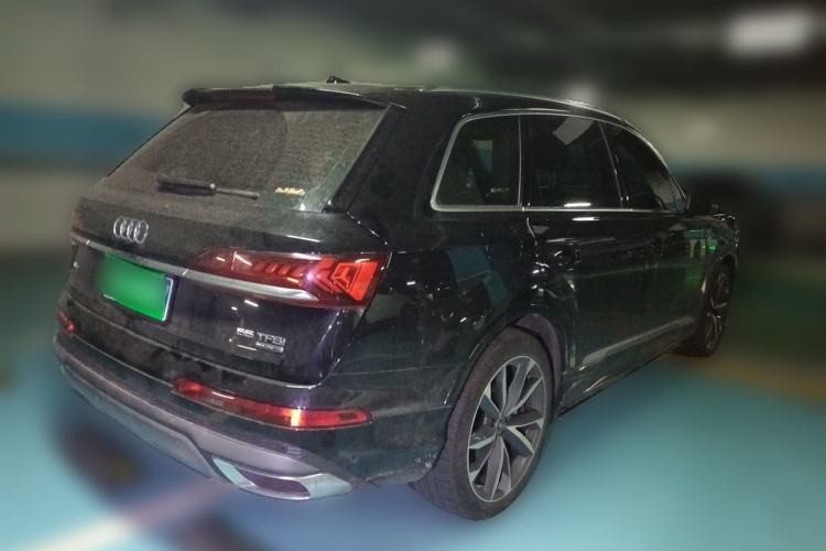 Used Audi Q7 2021 55 TFSI quattro S line Sport model Rear Right 45 Deg