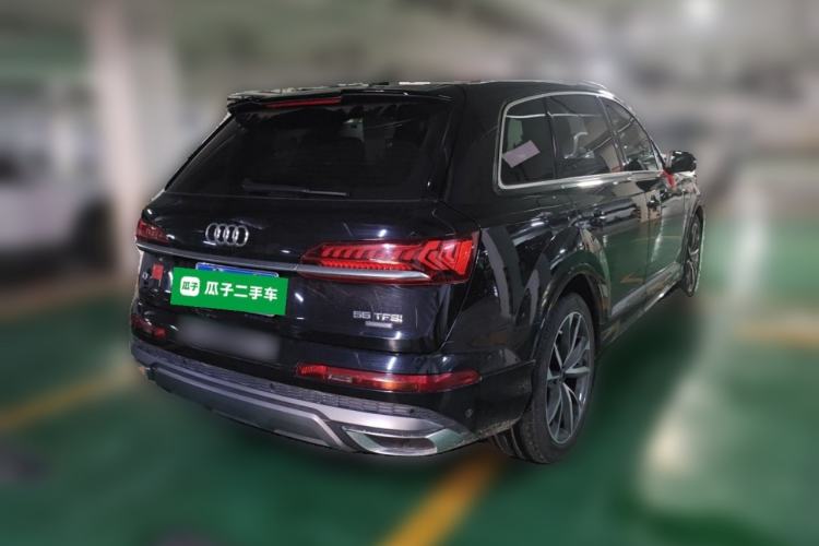 Used Audi Q7 2021 55 TFSI quattro S line Sport model Rear Right 45 Deg