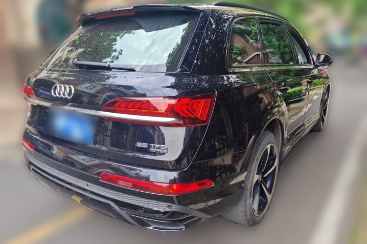 Used Audi Q7 2021 55 TFSI quattro S line Prestige Edition Rear Right 45 Deg