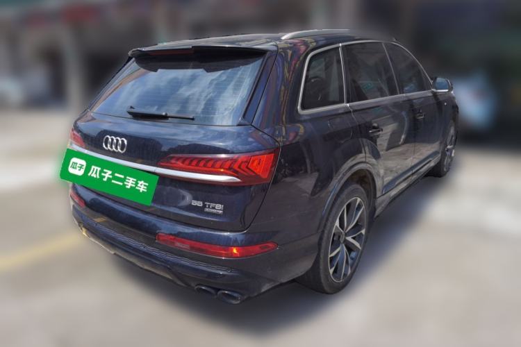 Used Audi Q7 2021 55 TFSI quattro S line Sport model Rear Right 45 Deg