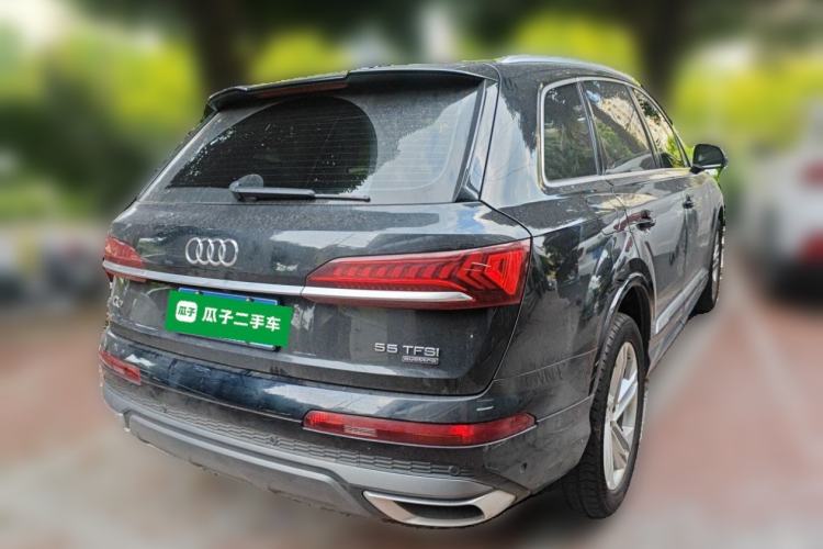 Used Audi Q7 2021 45 TFSI quattro S line Sport model Rear Right 45 Deg