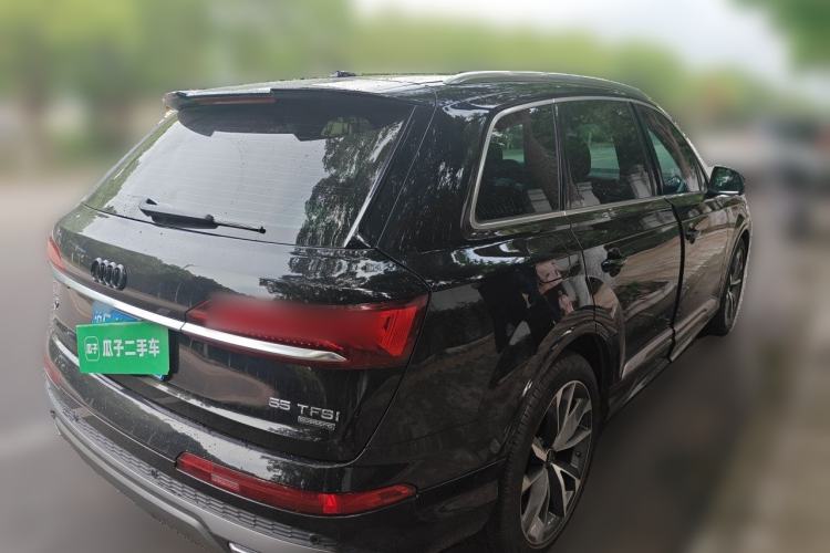 Used Audi Q7 2021 55 TFSI quattro S line Sport model Rear Right 45 Deg