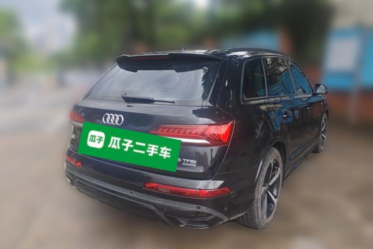 Used Audi Q7 2021 55 TFSI quattro S line Sport model Rear Right 45 Deg