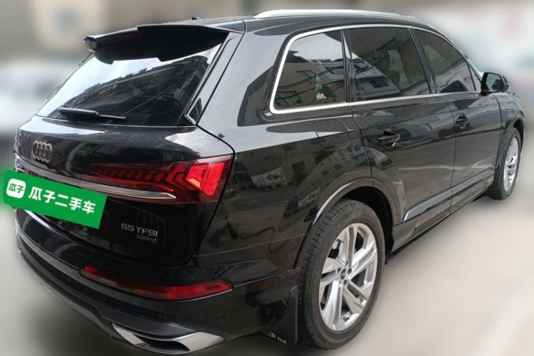 Used Audi Q7 2021 45 TFSI quattro S line Sport model Rear Right 45 Deg