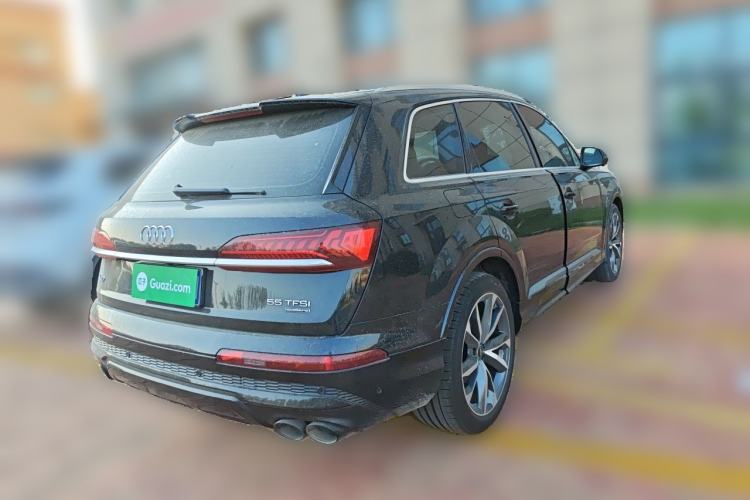 Used Audi Q7 2021 55 TFSI quattro S line Sport model Rear Right 45 Deg