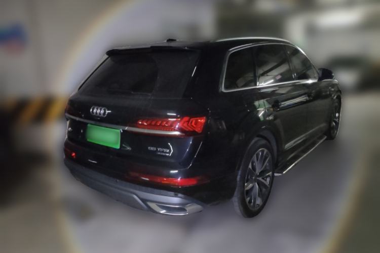 Used Audi Q7 2021 55 TFSI quattro S line Sport model Rear Right 45 Deg