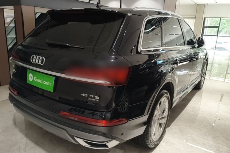 Used Audi Q7 2021 45 TFSI quattro S line Sport model Rear Right 45 Deg