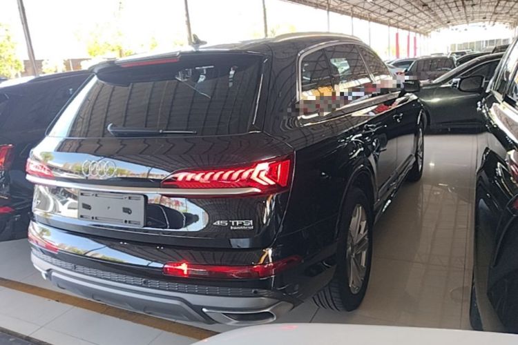 Used Audi Q7 2021 45 TFSI quattro S line Sport model Rear Right 45 Deg
