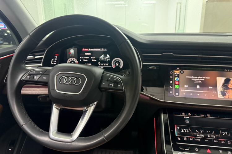 Used Audi Q7 2021 55 TFSI quattro S line Sport model Steering Wheel