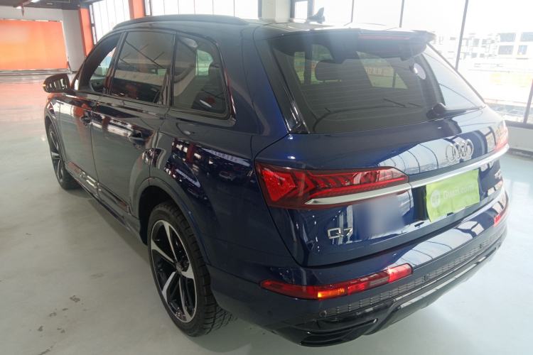 Used Audi Q7 2021 55 TFSI quattro S line Sport model Rear Left 45 Deg