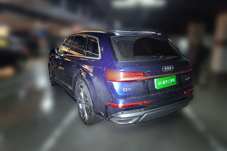 Used Audi Q7 2021 55 TFSI quattro S line Sport model Rear Left 45 Deg