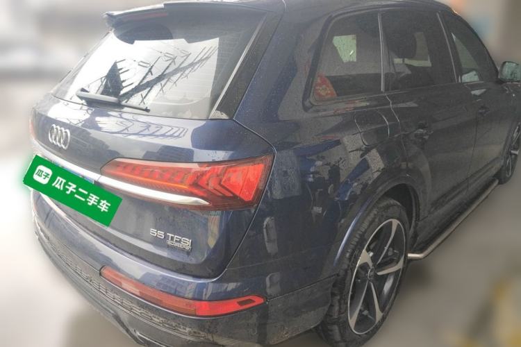 Used Audi Q7 2021 55 TFSI quattro S line Sport model Rear Right 45 Deg