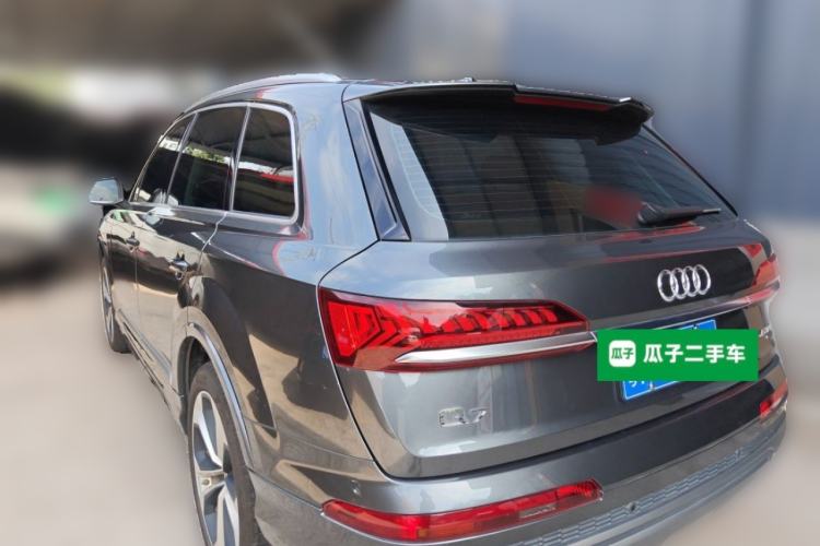 Used Audi Q7 2021 45 TFSI quattro S line Sport model Rear Left 45 Deg