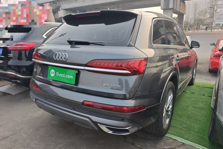 Used Audi Q7 2021 45 TFSI quattro S line Sport model Rear Right 45 Deg