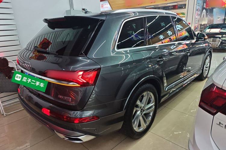 Used Audi Q7 2021 55 TFSI quattro S line Sport model Rear Right 45 Deg