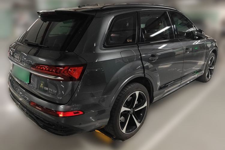 Used Audi Q7 2021 55 TFSI quattro S line Sport model Rear Right 45 Deg