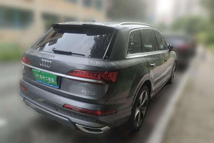 Used Audi Q7 2021 55 TFSI quattro S line Prestige Edition Rear Right 45 Deg
