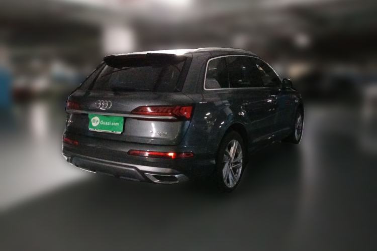 Used Audi Q7 2021 45 TFSI quattro S line Sport model Rear Right 45 Deg