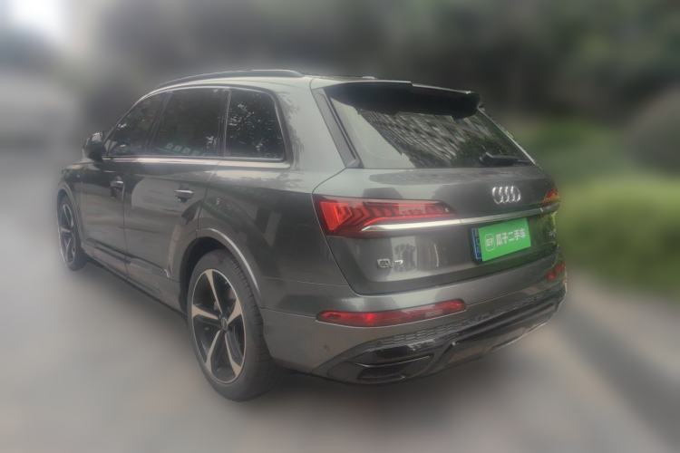 Used Audi Q7 2021 55 TFSI quattro S line Sport model Rear Left 45 Deg