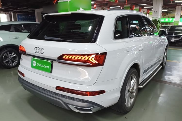Used Audi Q7 2021 45 TFSI quattro S line Sport model Rear Right 45 Deg