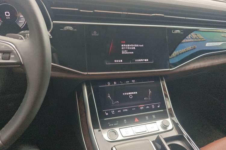 Used Audi Q7 2022 55 TFSI quattro S line Sport model Audio And AC Panel