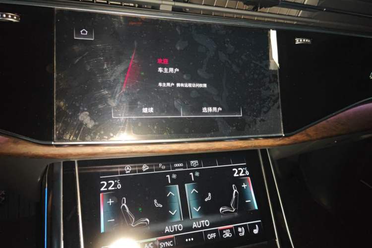 Used Audi Q7 2022 55 TFSI quattro S line Sport model Audio And AC Panel