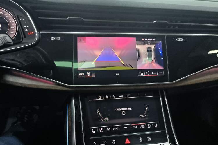 Used Audi Q7 2022 55 TFSI quattro S line Sport model Audio And AC Panel