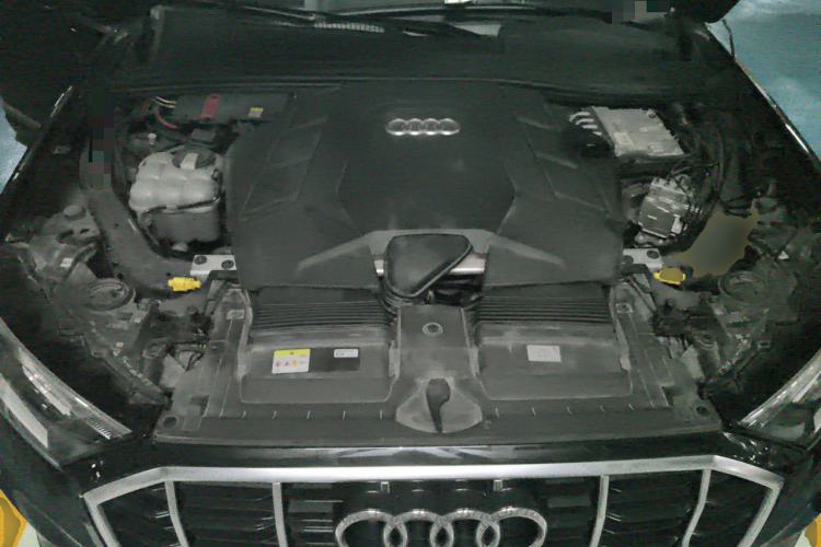 Used Audi Q7 2022 55 TFSI quattro S line Sport model Engine Bay
