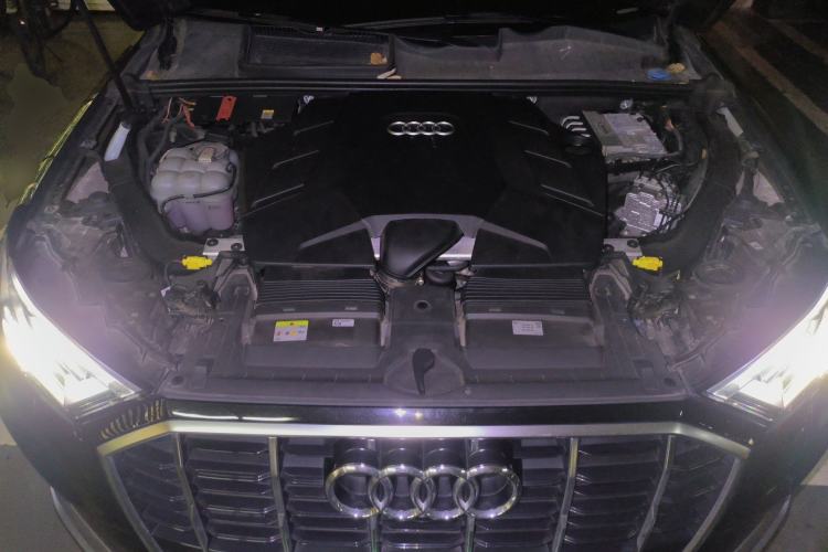 Used Audi Q7 2022 55 TFSI quattro S line Sport model Engine Bay