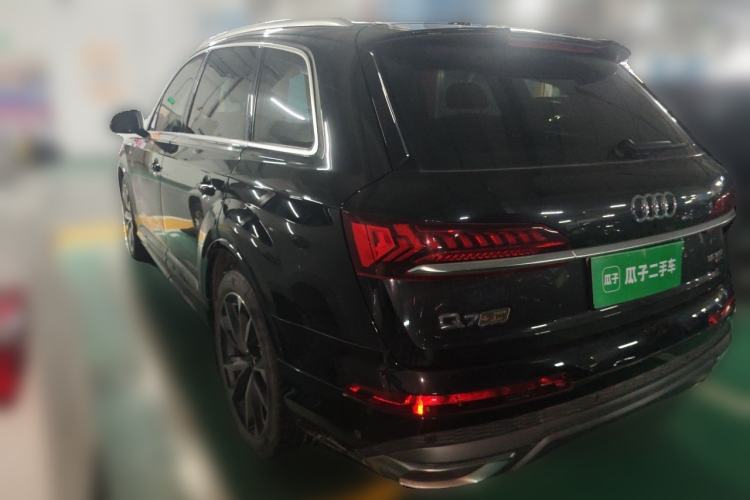 Used Audi Q7 2022 55 TFSI quattro S line Sport model Rear Left 45 Deg