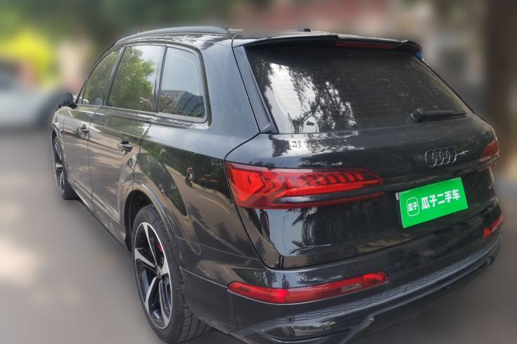 Used Audi Q7 2022 55 TFSI quattro S line Ice and Snow Sports Edition Rear Left 45 Deg