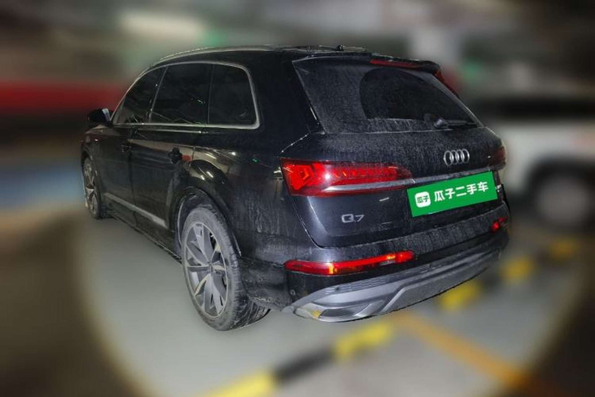 Used Audi Q7 2022 55 TFSI quattro S line Sport model Rear Left 45 Deg