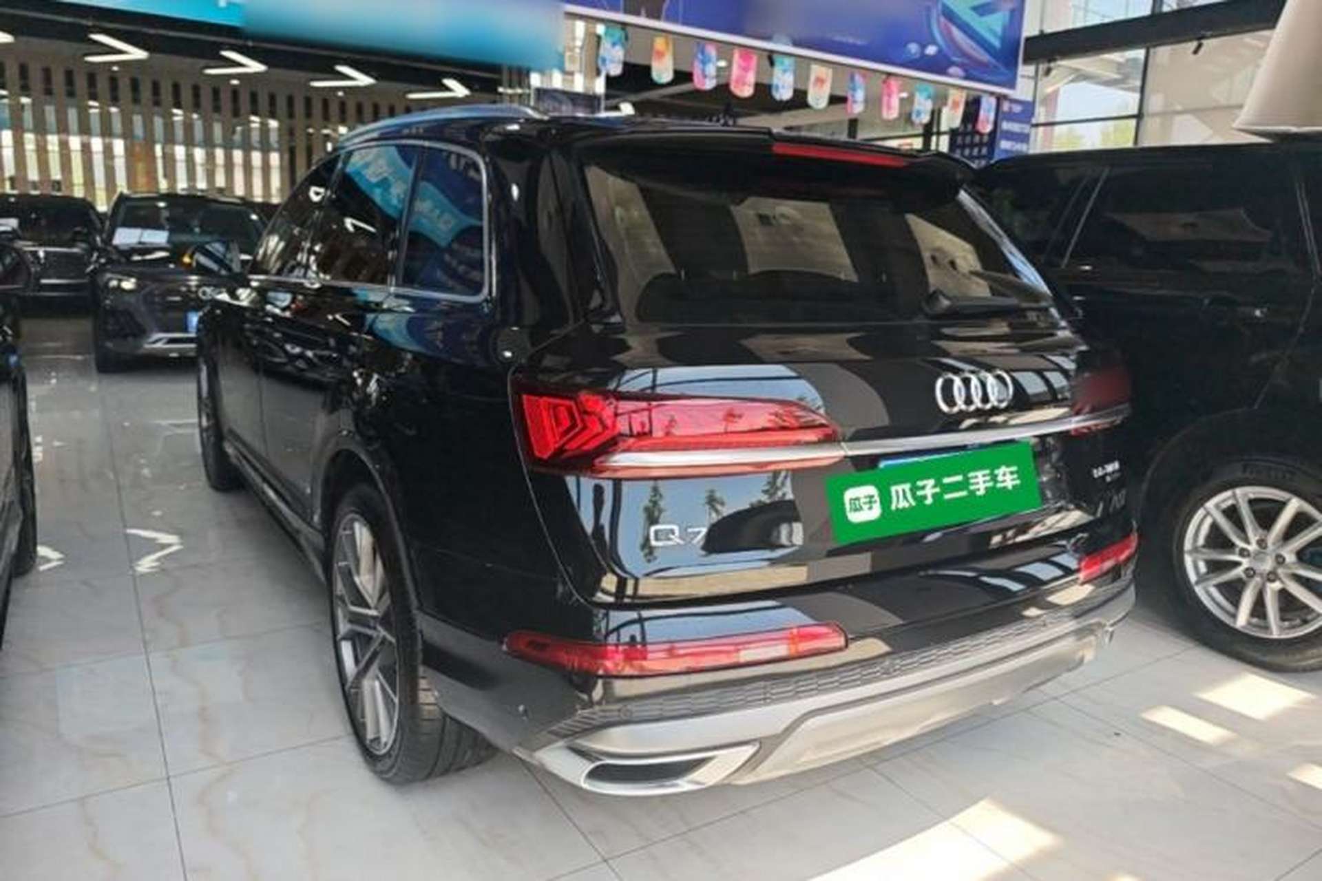 Used Audi Q7 2022 55 TFSI quattro S line Sport model Rear Left 45 Deg