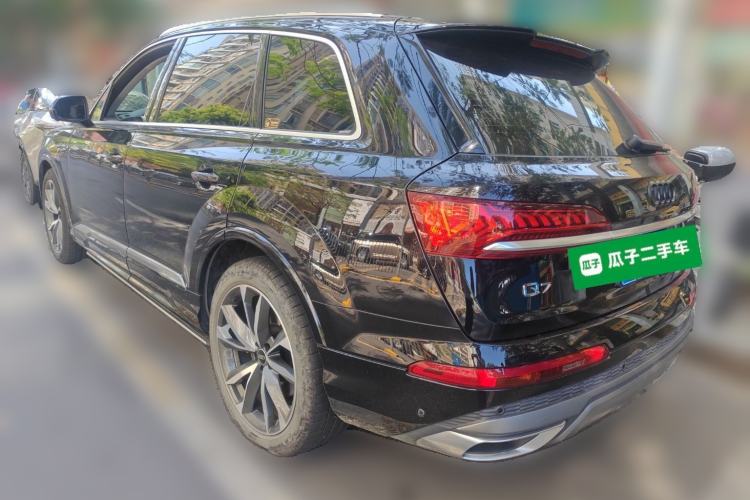 Used Audi Q7 2022 55 TFSI quattro S line Sport model Rear Left 45 Deg